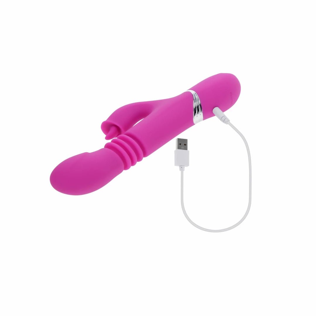 Evolved Novelties Pink Dragon – daugiafunkcis vibruojantis daikčiukas, rožinis - EroGuru