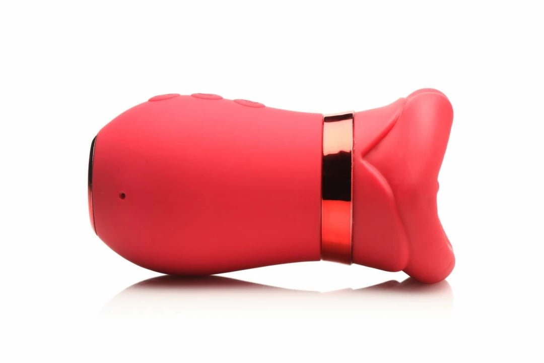 LICKGASM Kiss Me More – žaisliukas su siurbimo ir vibravimo funkcijomis , rožinis, 12,4 cm - EroGuru