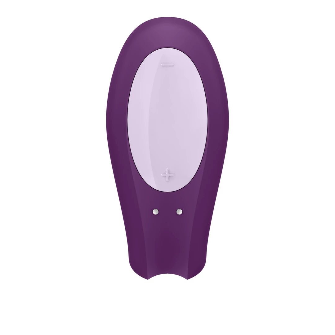 Satisfyer Double Joy Violet – Aplikacija Valdomas Dvigubos Stimuliacijos Vibratorius Poroms - EroGuru
