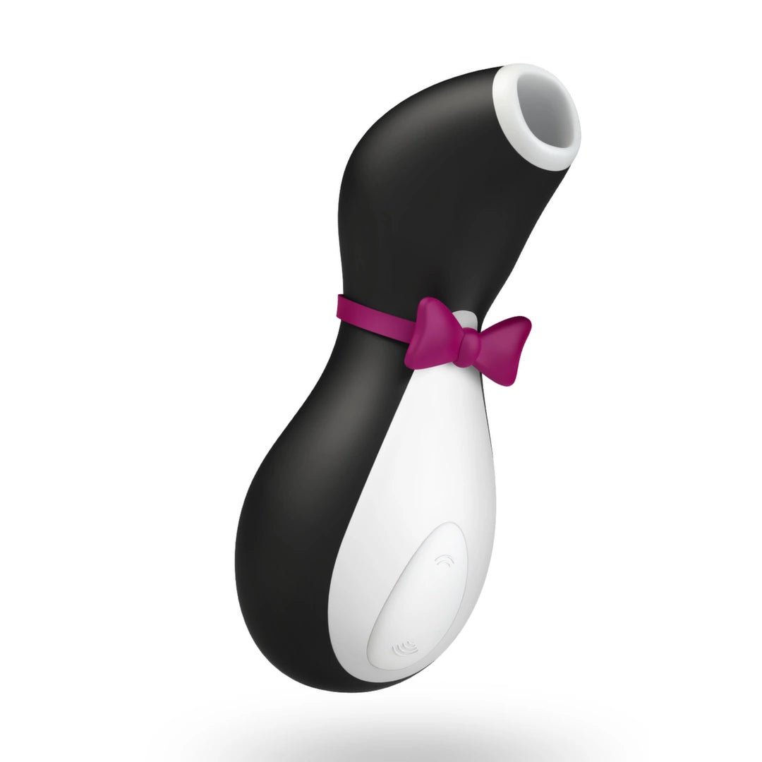 Satisfyer Penguin – intymus oro pulsacijų įrenginys, 11 režimų, atsparus vandeniui, juodai baltas - EroGuru