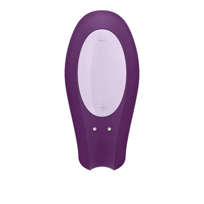 Satisfyer Double Joy Violet – Aplikacija Valdomas Dvigubos Stimuliacijos Vibratorius Poroms - EroGuru