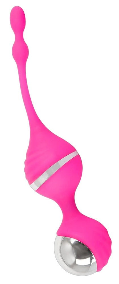 Sweet Smile rožiniai vibruojantys dubens treniravimo kamuoliukai su USB įkrovimu, 18 cm - EroGuru
